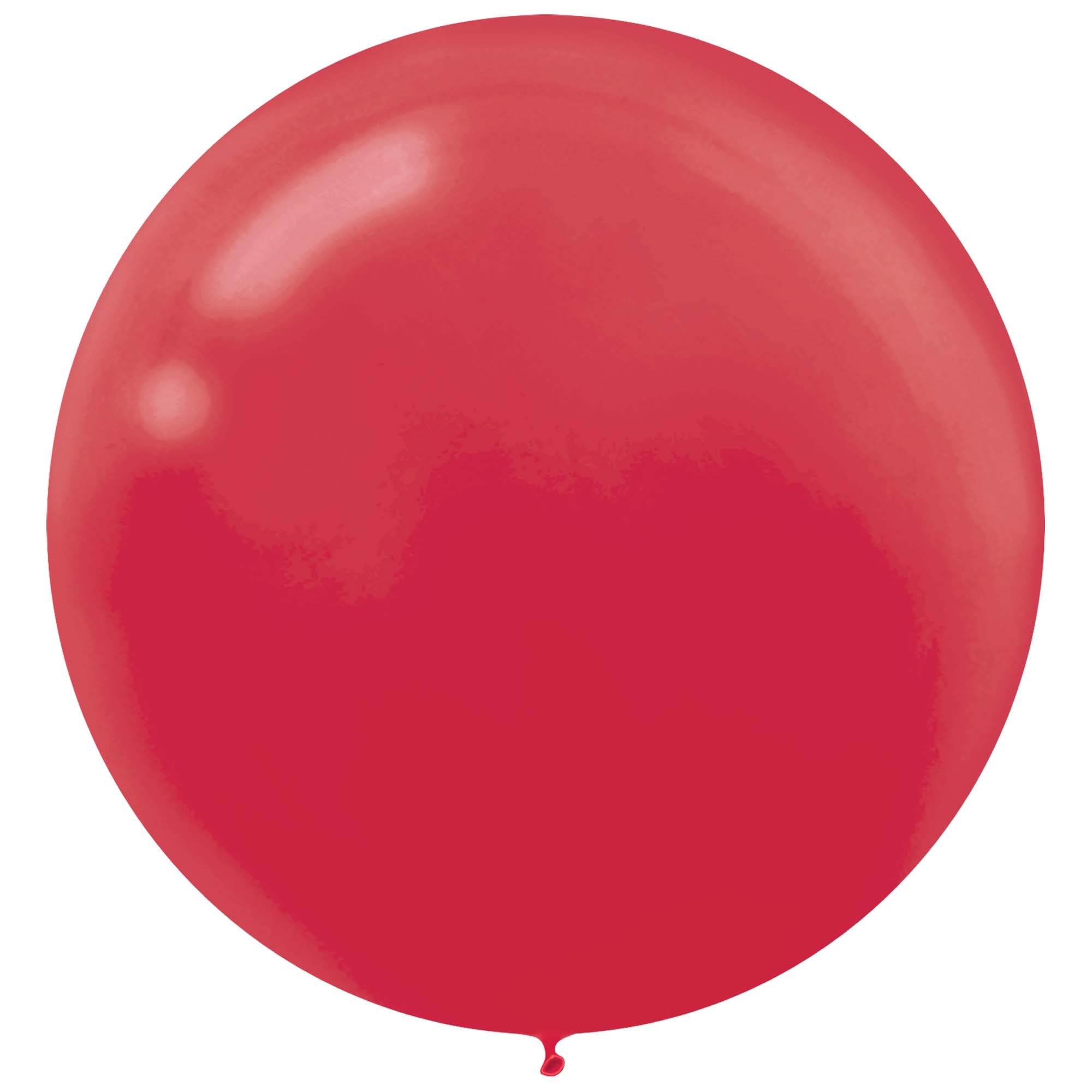 Apple Red Solid Color 24" helium quality 4 count Latex Balloons