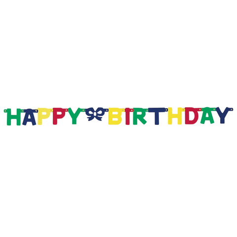 Primary Colors Happy Birthday Letter Banner -
