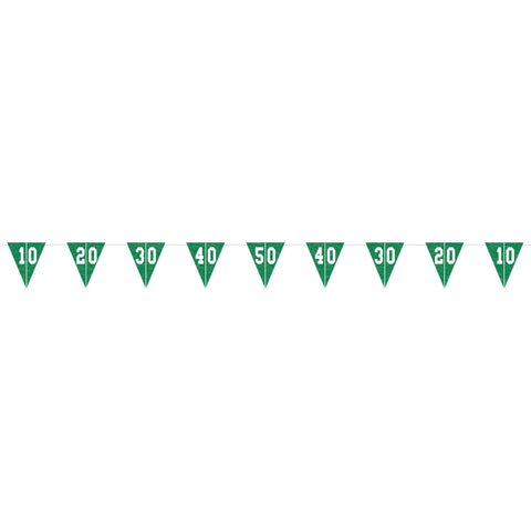 Football Pennant 12"  Banner with 10" penants