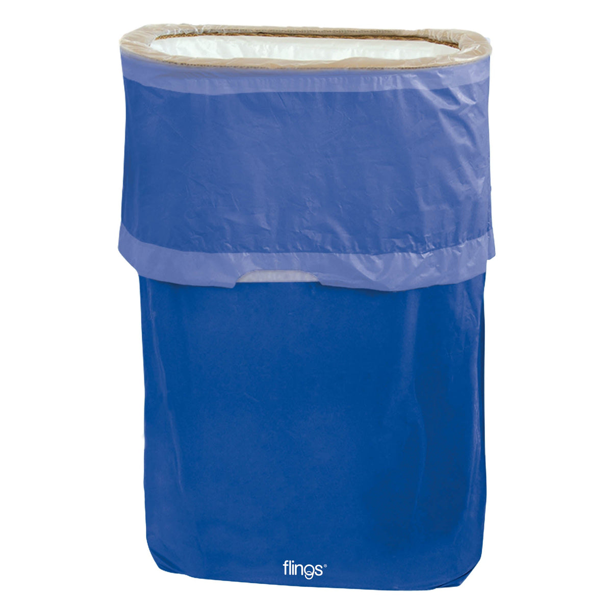 Bright Royal Blue Flings Pop-up Disposable Trash Bin
