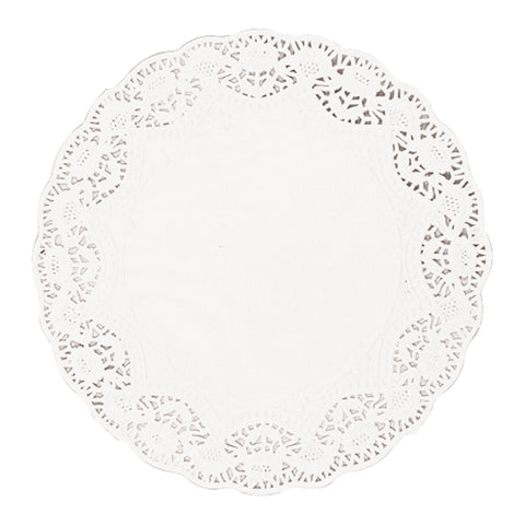 White 5" Round Doilies