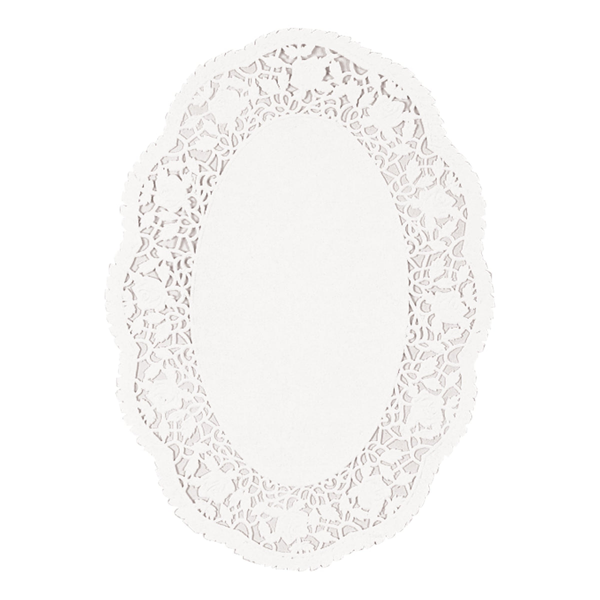 White Oval 10 1/4" x 14" Doilies