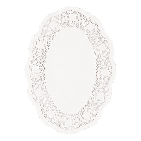 White Oval 10 1/4" x 14" Doilies