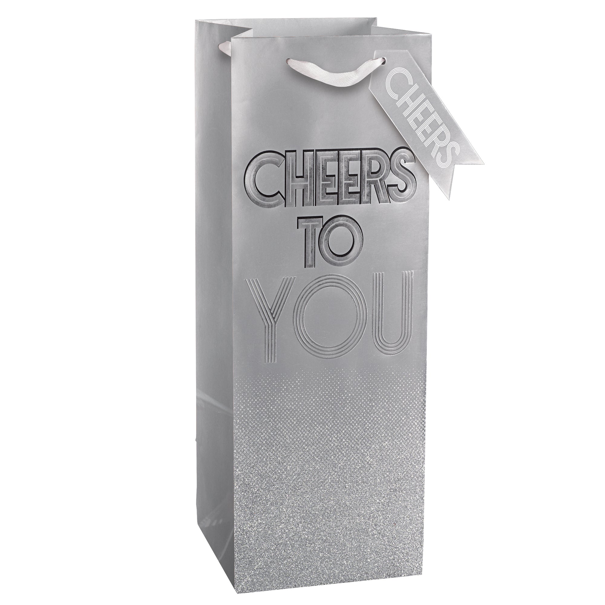 Cheers To You Bottle Bag w/ Gift Tag
