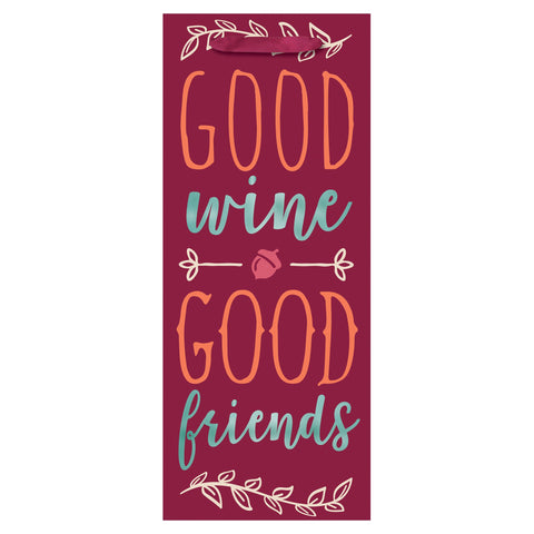 Good Wine, Good Friends Bottle Bag