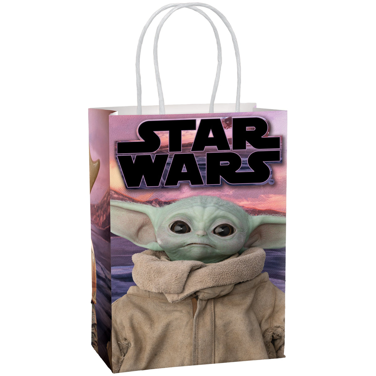 The Mandalorian - The Child Create Your Own Favor Bag 8 pack Paper Kraft Bag with decorating accessories 8 1/2" x 5 1/4" x 3 1/4"