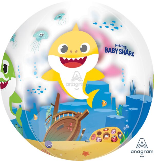 Baby Shark 15" Orbz Helium Balloon