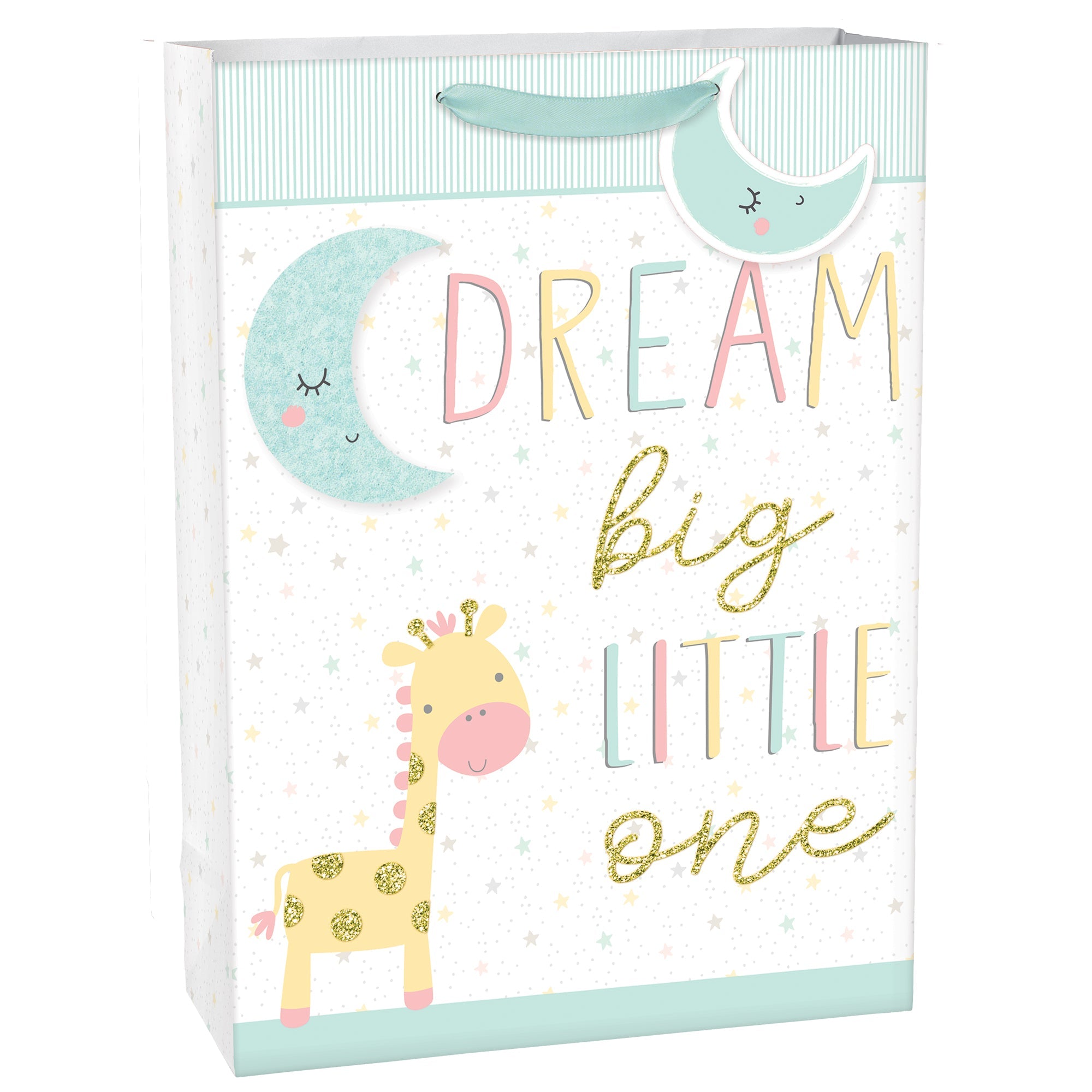 Baby Gift Bag Dream Big  little one Baby Extra Large Gift Bag w/ Tag