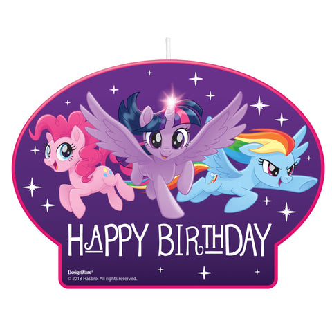 Happy Birthday My Little Pony Friendship Adventures 3 1/4" x 4 1/2"  Birthday Candle