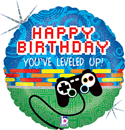 Game Controller Birthday Balloon 18" Mylar