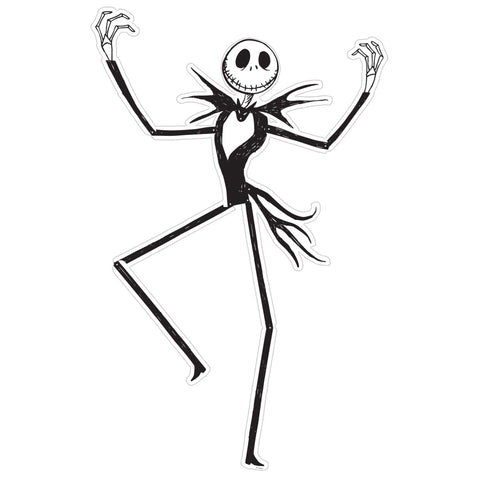 Jack Skellington Tim Burton's Nightmare Before Christmas 50" Jointed Paper Cutout