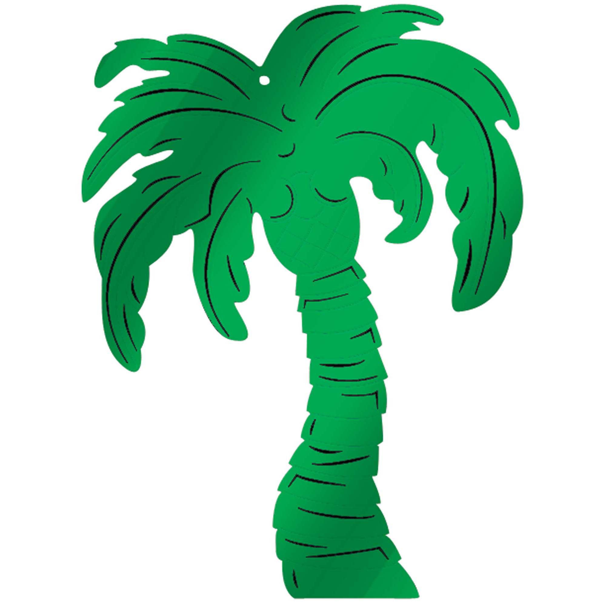 Palm Tree Embossed Foil Cutout