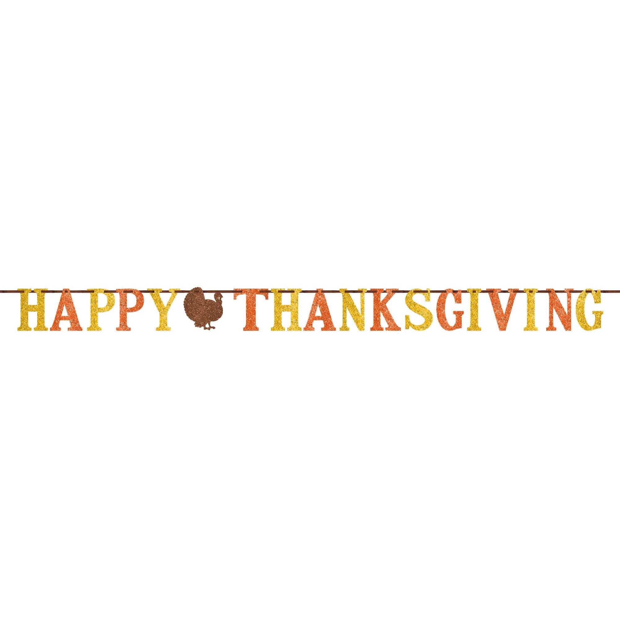 Happy Thanksgiving 12' Letter Banner