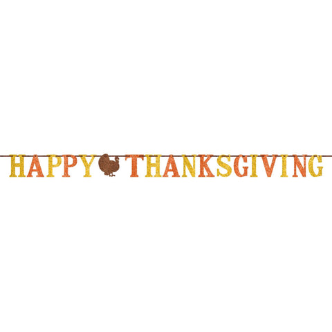 Happy Thanksgiving 12' Letter Banner