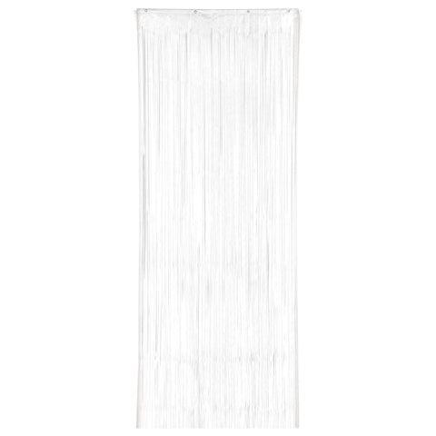 Frosty White Plastic Door Curtain 3' x 8'
