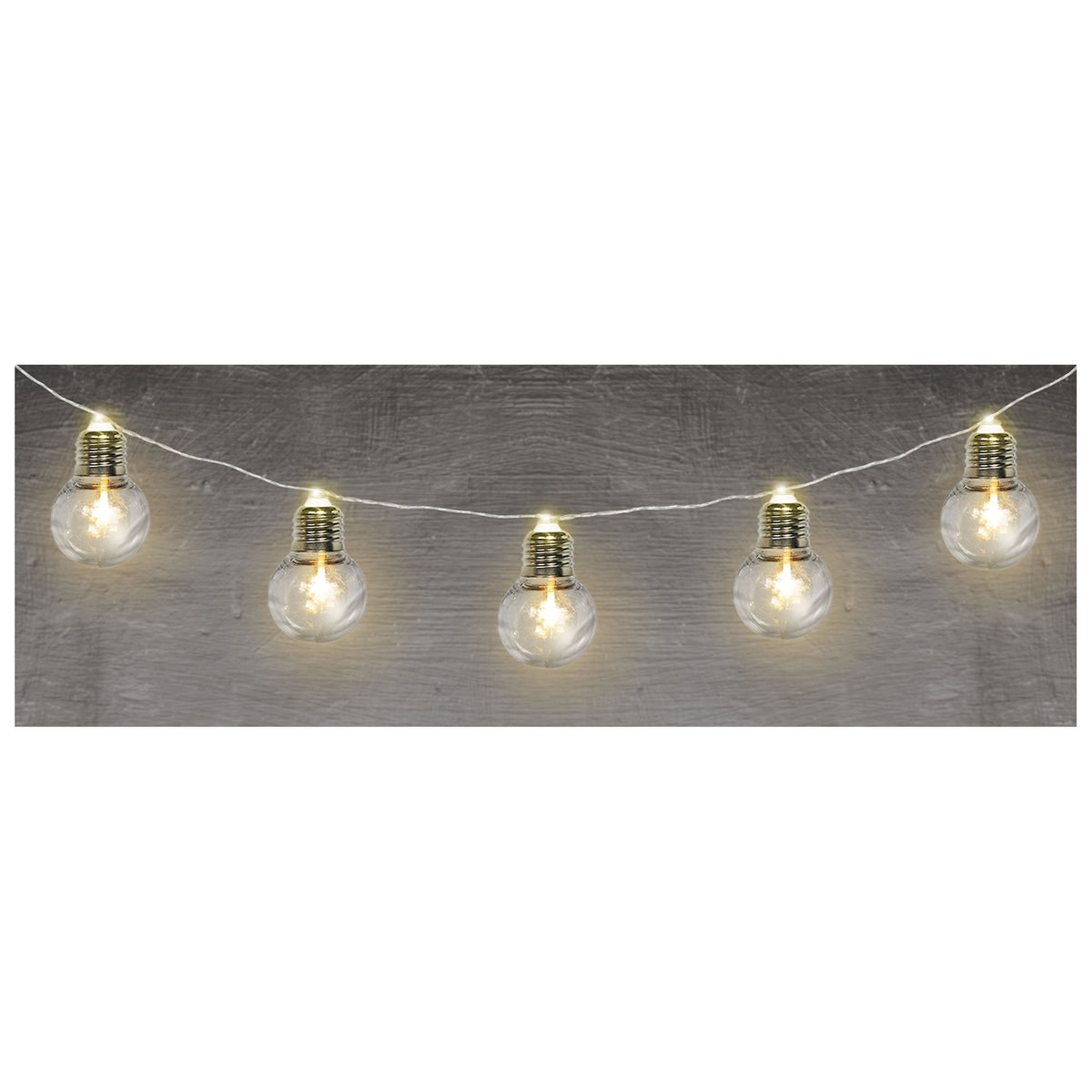 Clear Bulb Battery Operated LED String Lights