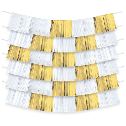 Gold and White 9 Piece Foil Decorating Backdrop