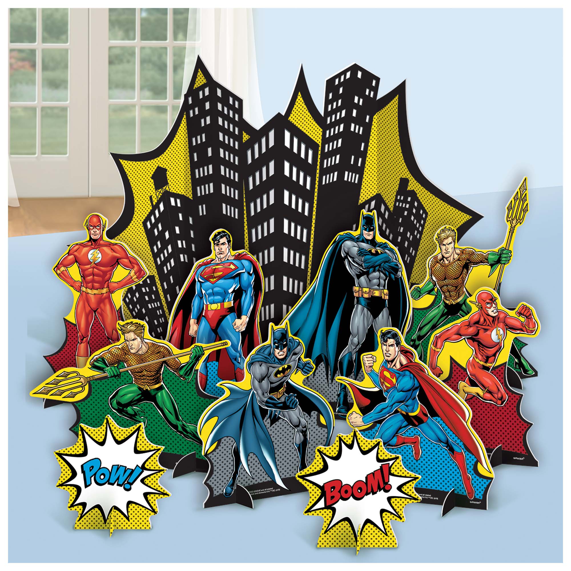 Justice League Heroes Unite 11 piece Table Decorating Kit