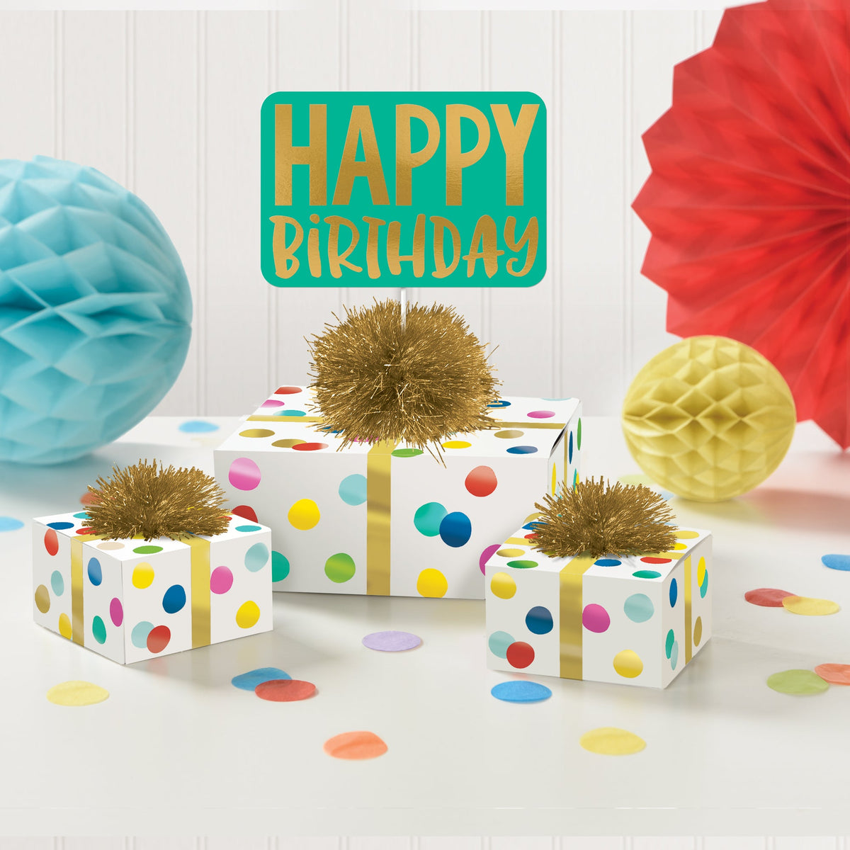 Happy Dots 3 piece Table Decorating Kit