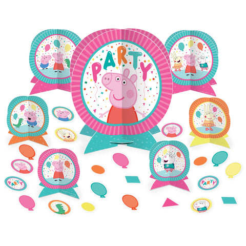 Peppa Pig Confetti Party 27 piece Table Centerpiece Kit