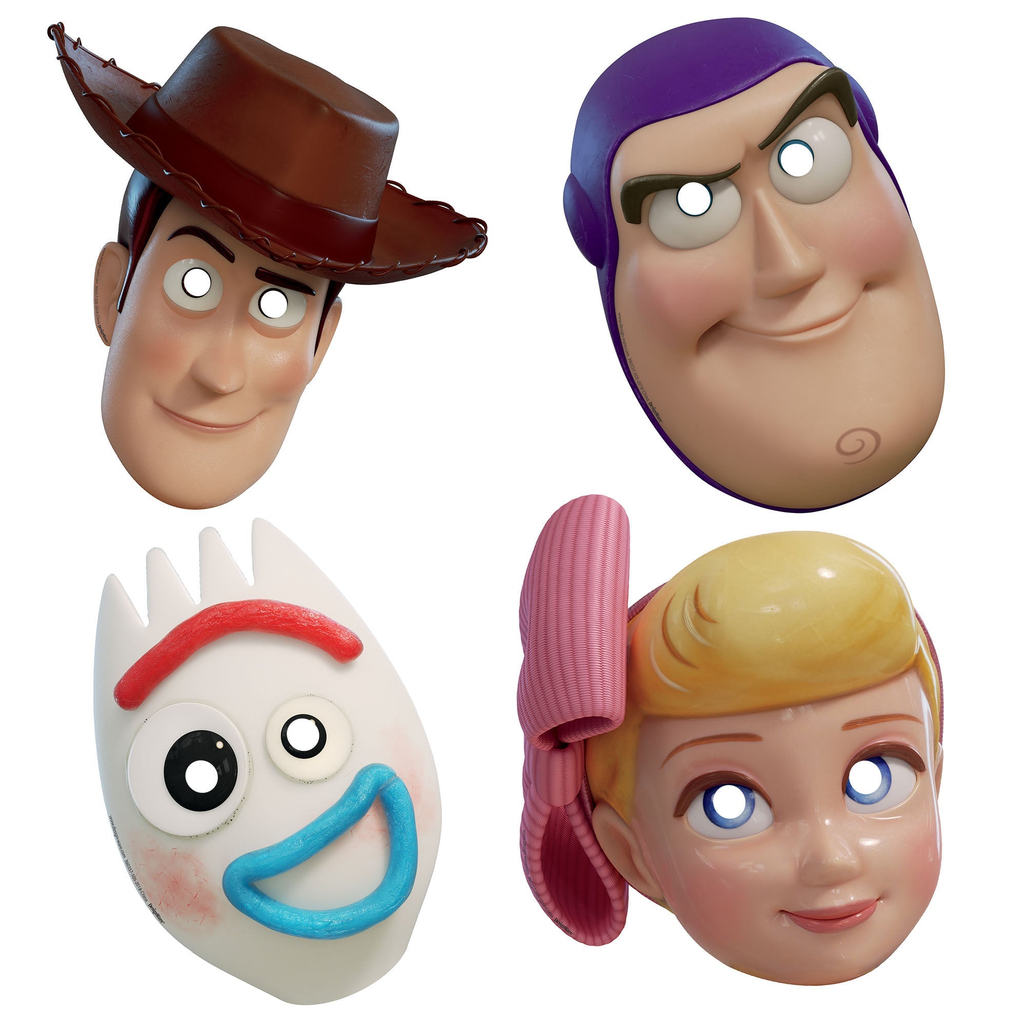 ©Disney/Pixar Toy Story 4 package of 8 Paper Character Masks