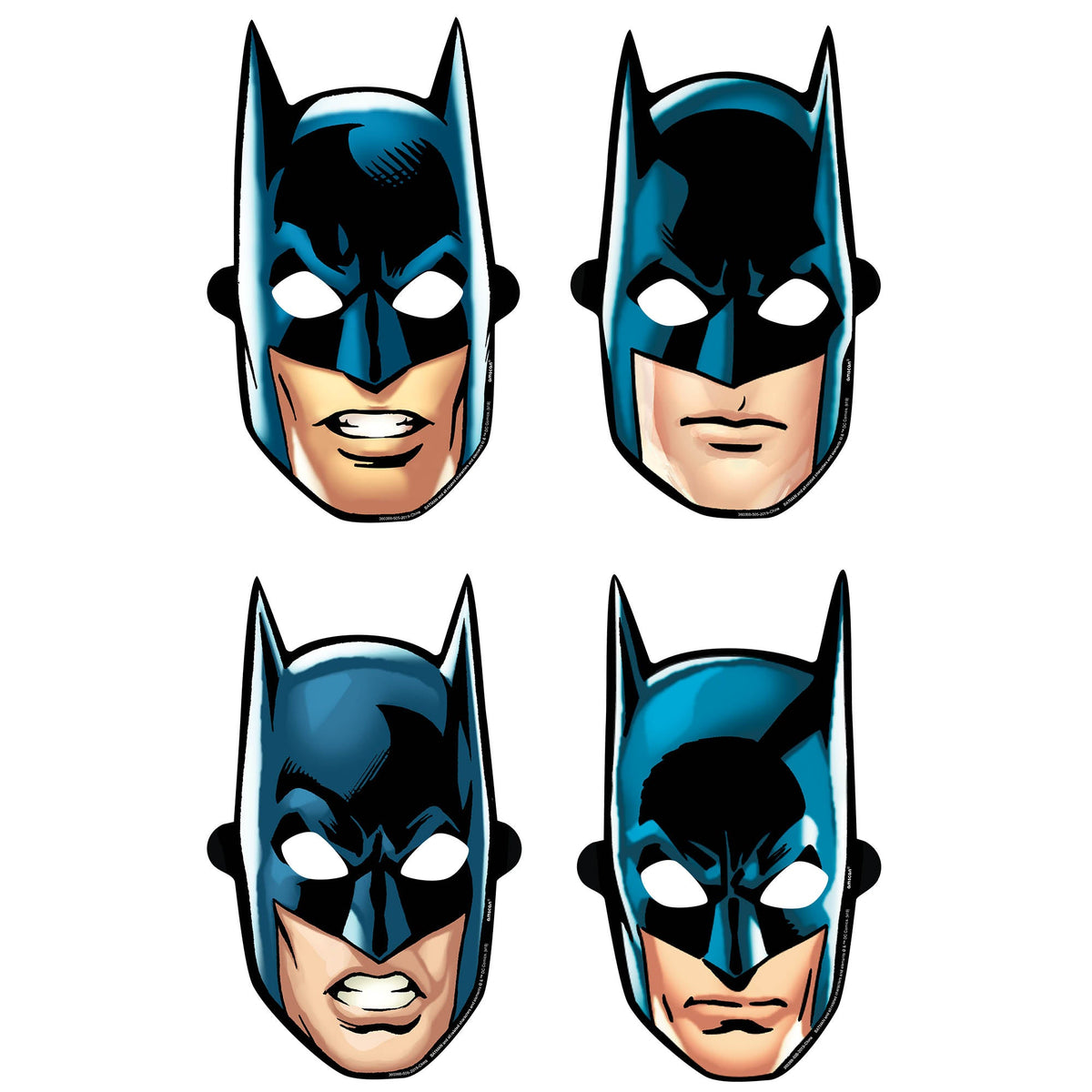Batman™ Heroes Unite package of 8 Paper Character Masks