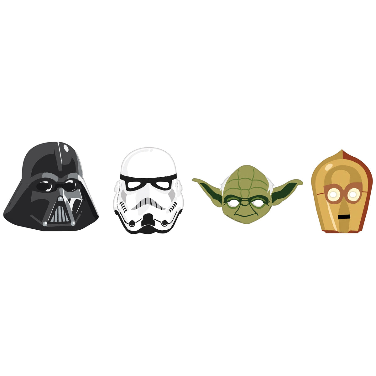 Star Wars™ Galaxy of Adventures package of 8 Paper Character Masks