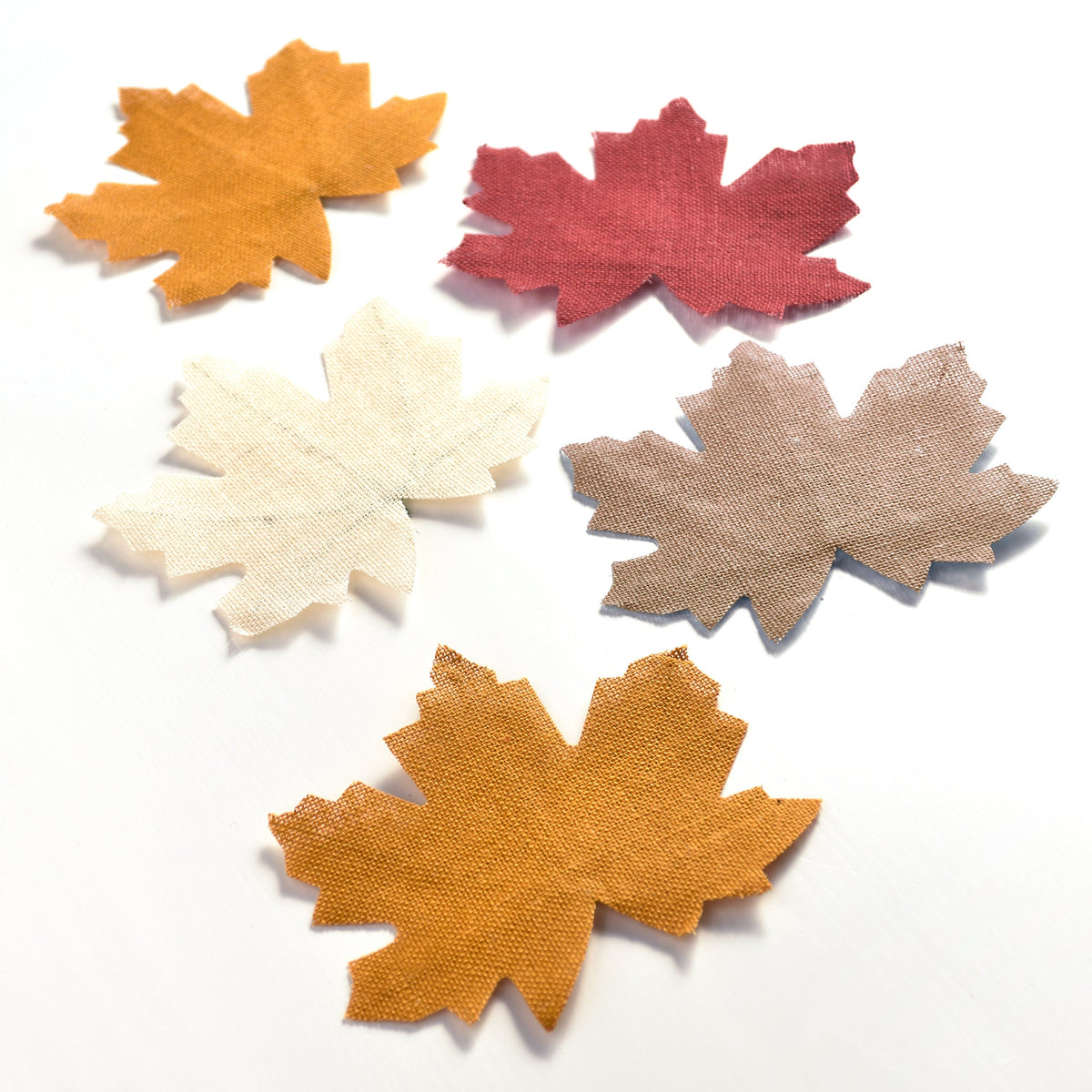 Fresh Autumn Maple Leaves 9" x 10" Table Decor 5 pack