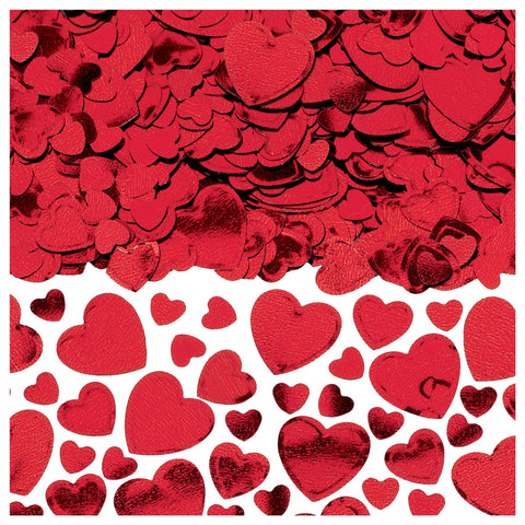 Red Hearts Metallic 2.5 oz.Confetti
