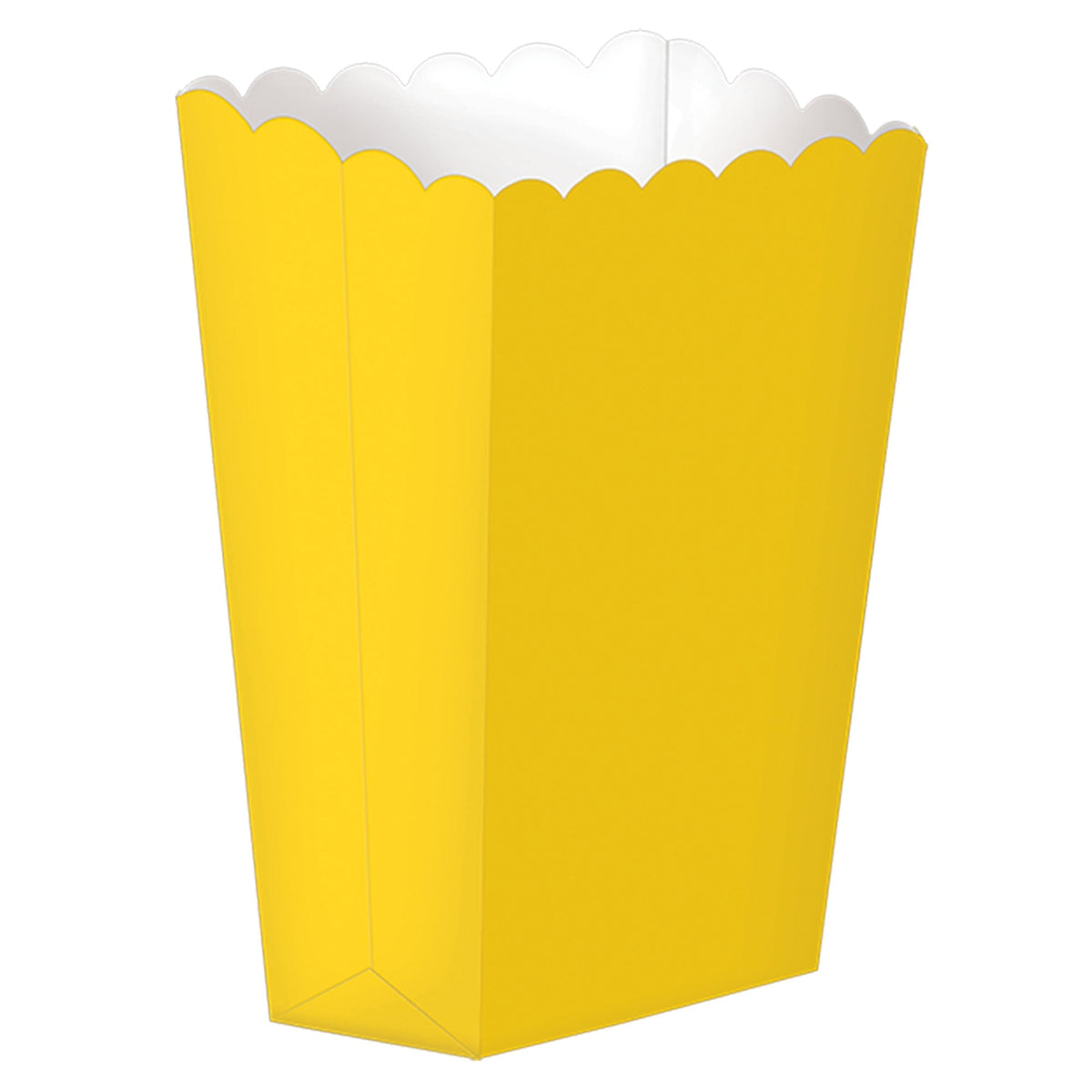 Yellow Sunshine 5 1/4" X 3 3/4" Popcorn Box package of 5