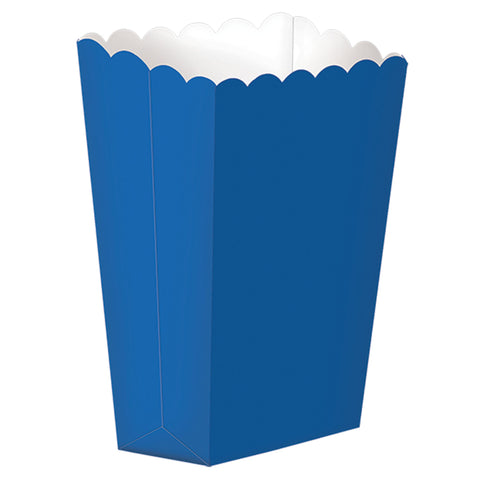 Bright Royal Blue 5 1/4" X 3 3/4" Popcorn Box package of 5