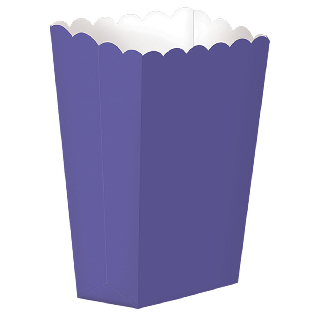 Purple Small 5 1/4" X 3 3/4" Popcorn Box package of 5
