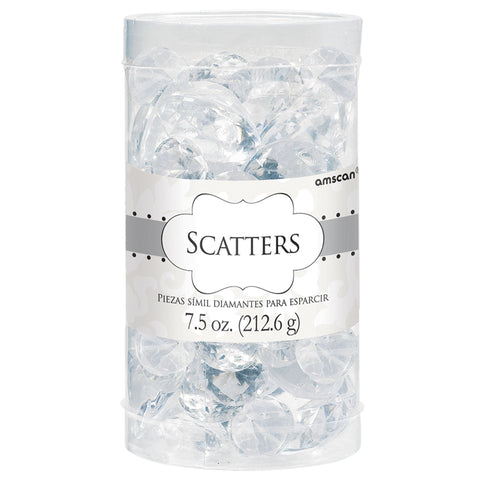 Clear Diamond 7.5 oz of Scatters Table Decorations