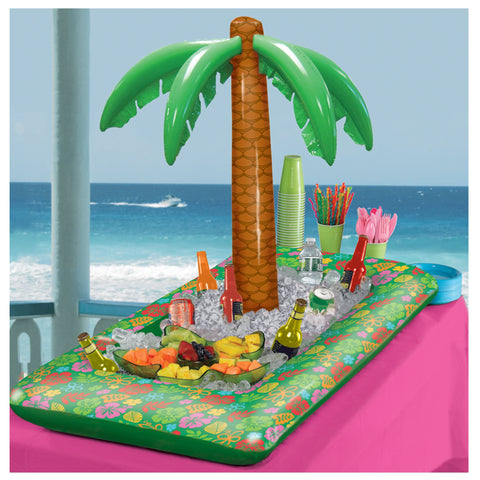 Inflatable Palm Tree Buffet Cooler 2' W x 4' L x 3' H
