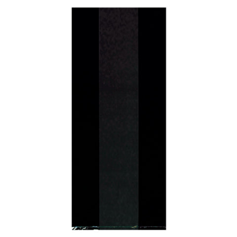 Black Plastic 9 1/2" x 4" x 2 1/4" Party Bags package of 25