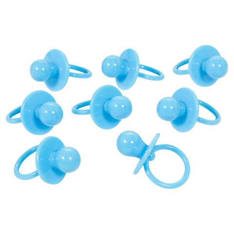 Baby Shower Blue Pacifier 2 3/8" x 1 3/8" Charms package of 8