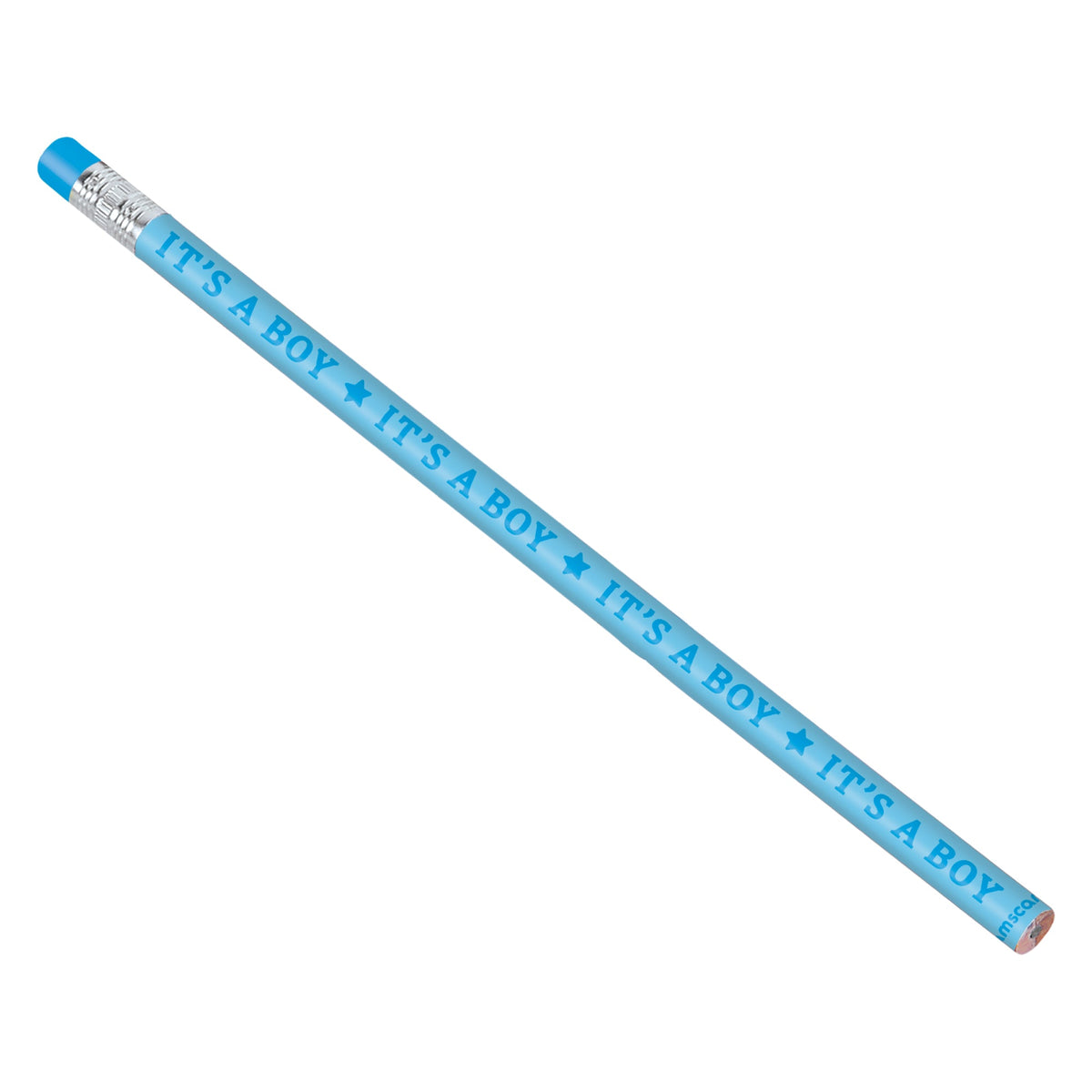 Blue Baby Shower 7 3/8" Pencil Favors package of 12