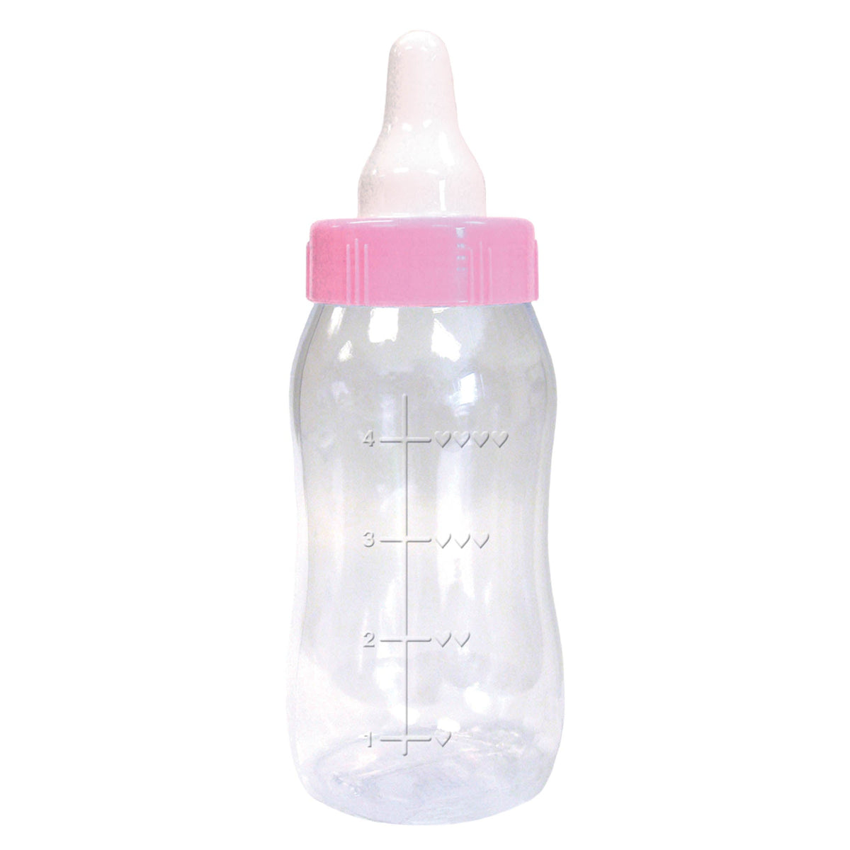 Baby Shower Pink Baby Bottle  Bank 11 1/8" x 4 1/4"