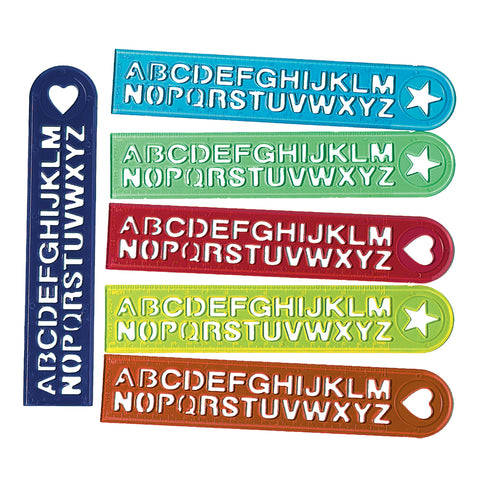 Alphabet Rulers Package of 12