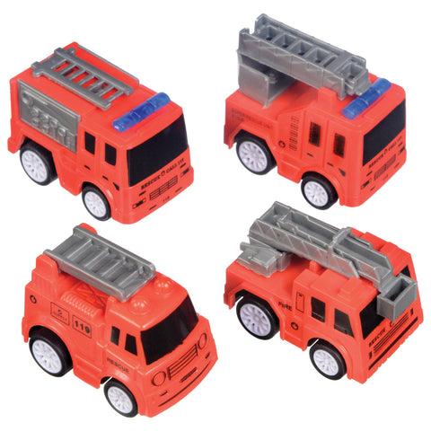 First Responders Fire Truck Favor Package of 4