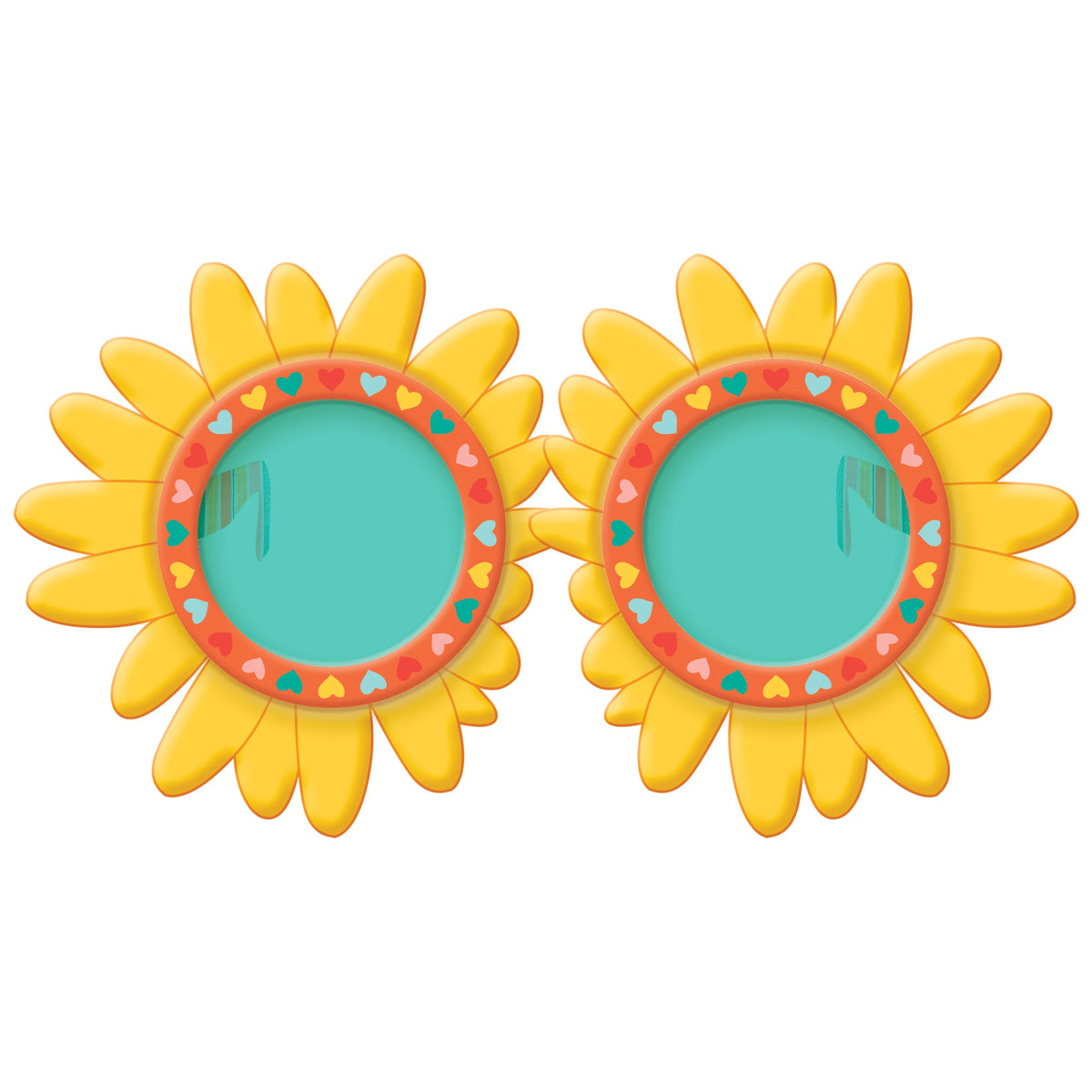 Retro Rainbow Sunflower Eyeglasses