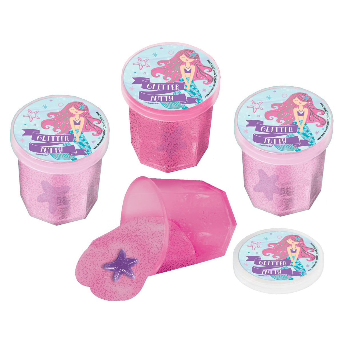 Mermaid Glitter Putty Favor Package of 12