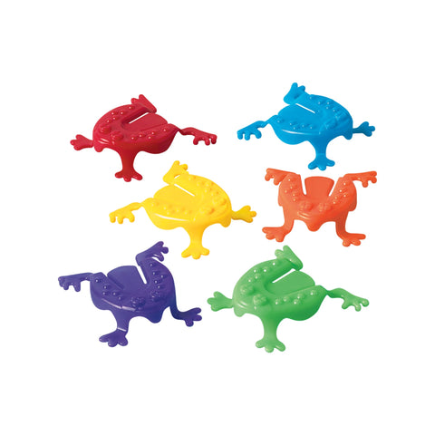Jumping Frogs 2 1/8" x 2 1/8" x 5/8" Party Favors package of 12