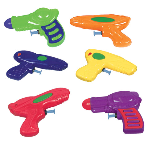 Plastic 4" Water Gun party favors package of 12