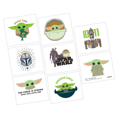 The Mandalorian - The Child Tattoos Favors Package of 8