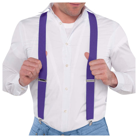 Purple Costume Suspenders