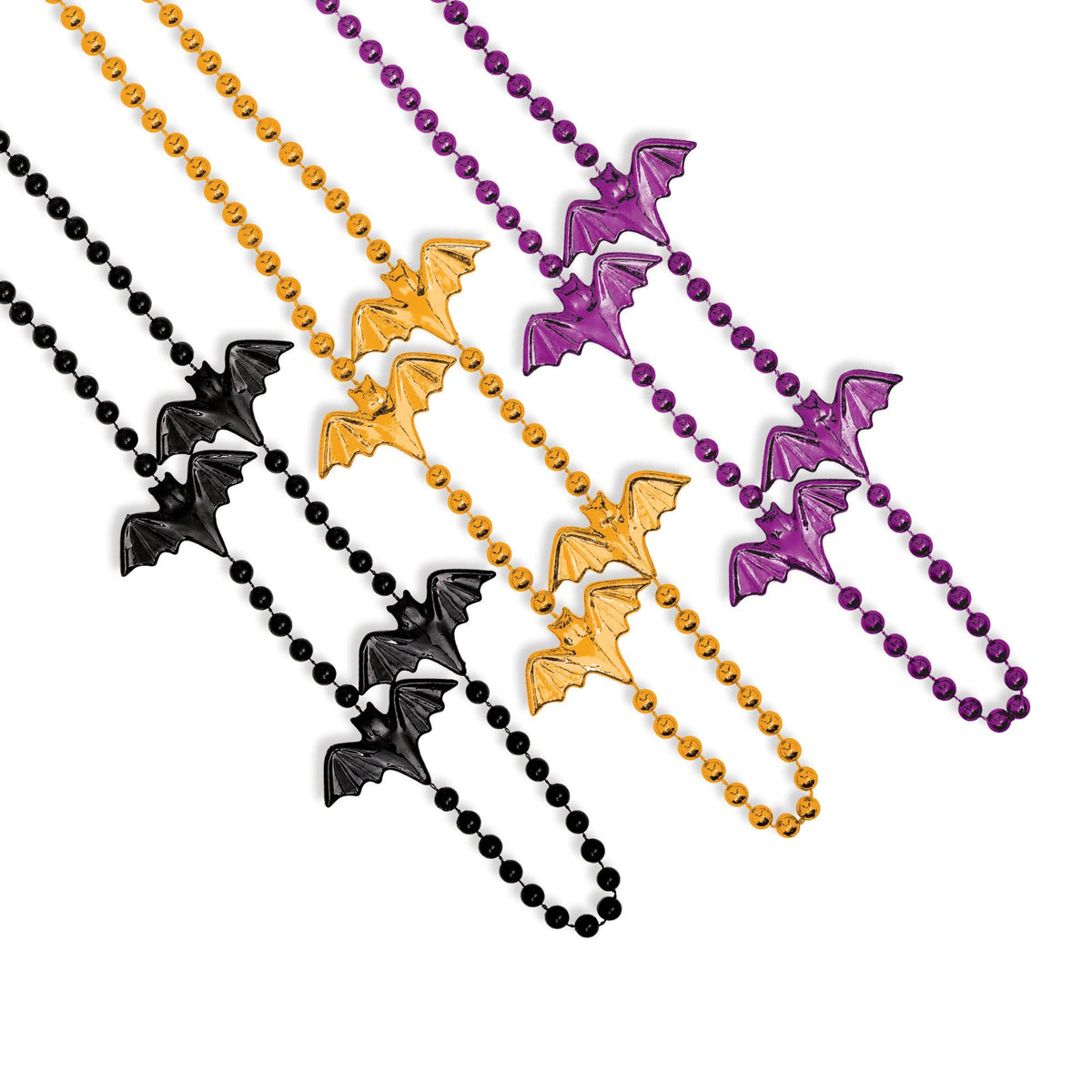Bat Bead 32" Necklace Party Favors Package of 6