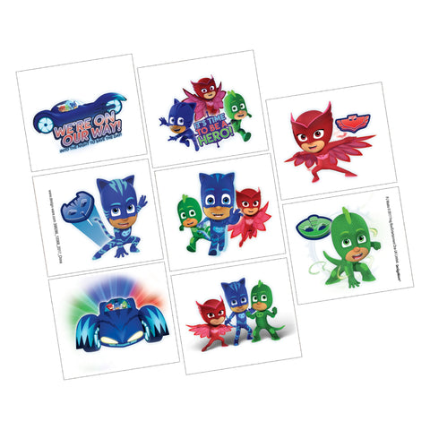 PJ Masks Tattoo Party Favors Package of 8
