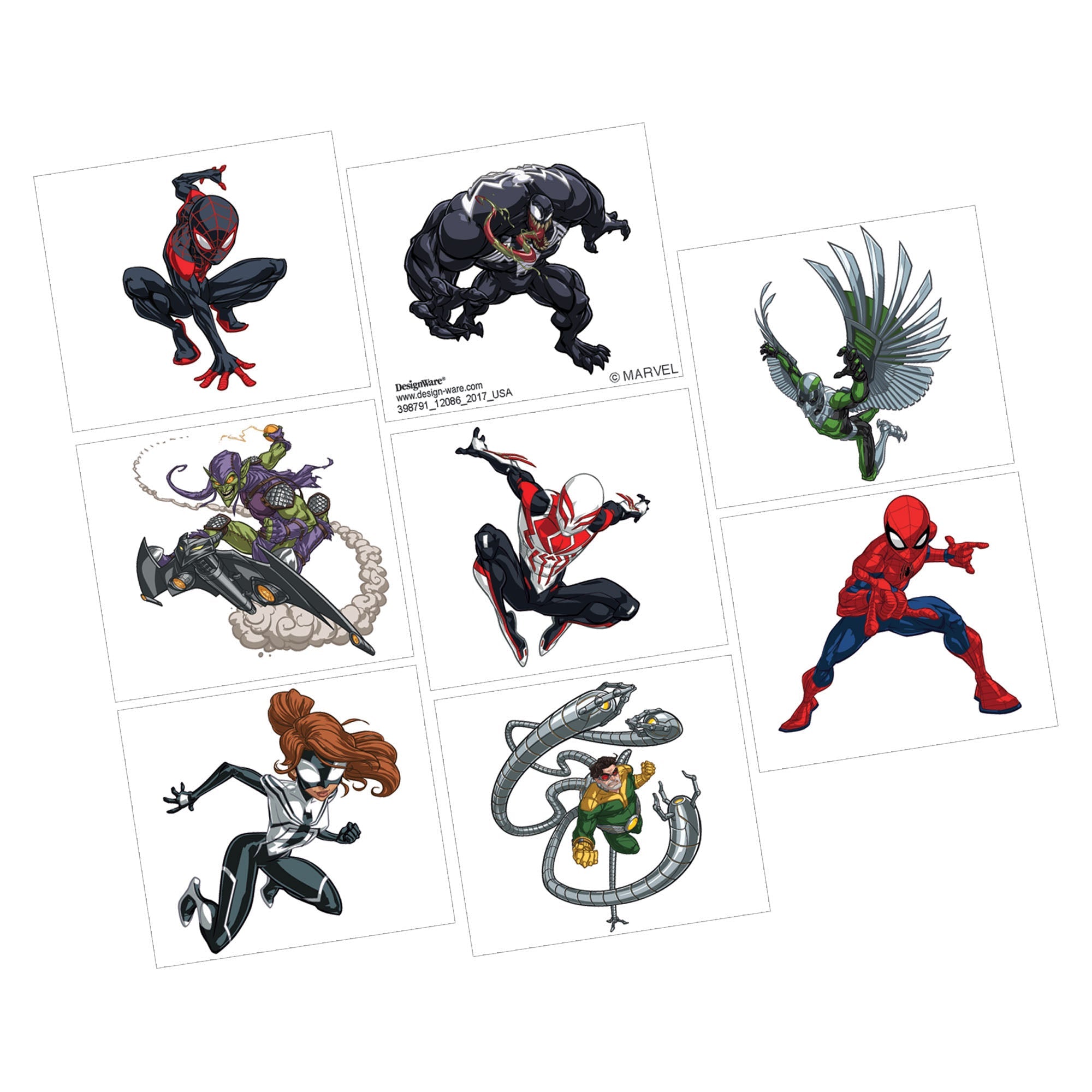 Spider-Man™ Webbed Wonder Tattoos Party Favors Package of 8