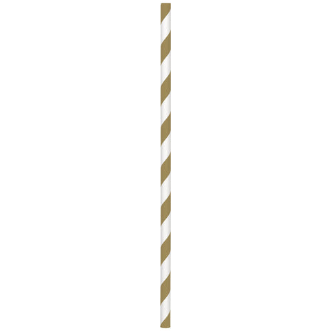 Gold Paper Straws  9 1/2" Paper Straws